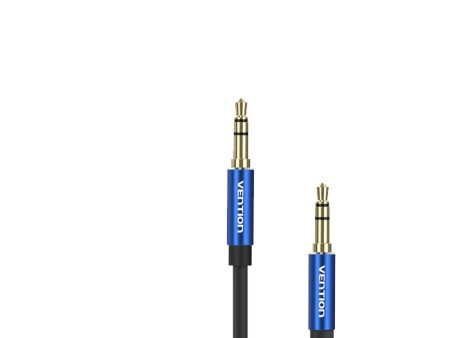 [CLEARANCE] Vention 3.5mm Male to Male Hi-Fi Audio Cable Blue Aluminum Alloy Type AUX Cord for Car Stereo, Headphones, Mobile Phone, Tablet, PC (Available in 0.5M, 1M, 1.5M, 2M, 3M, 5M) | BAXL Online