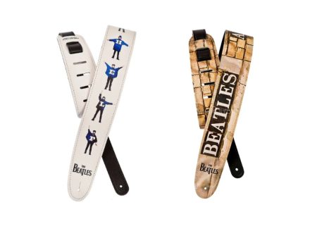 Planet Waves 2.5  The Beatles Collection Signature Vinyl Printed Guitar Strap (Help, Abbey Road) | 25LB03, 25LB07 Fashion