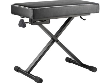 Hercules EZ Height Adjustable Keyboard Bench with 150kg Weight Capacity, Leather Seat, 4 Height Adjustment for Piano Musicians | KB200B Online Hot Sale