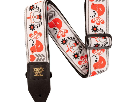 Ernie Ball 41  x 72  Jaquard Classic Guitar Strap Series with Strong and Durable Premium Leather Ends for Acoustic and Electric Guitars (Available in Different Designs) | 4689, 4695, 4696, 4697, 4698 Supply