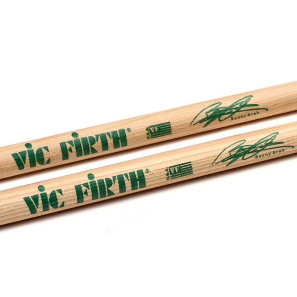 Vic Firth SBG Benny Greb Signature Lacquer Hickory Tear Drop Tip Drumsticks with Medium Taper for Drums and Cymbals Online Hot Sale