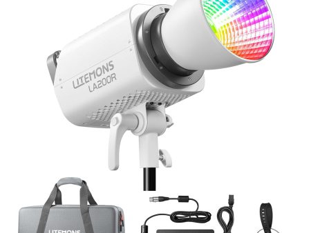 Godox Litemons LA200R K1 RGB 220W LED Video Light Bowens S Type Reflector Mount, 1800-10000K CCT with Dimming Wireless Control, Onboard and Mobile App Controls, 14 Light Effect Presets, Max 30m Bluetooth Control for Studio Lighting and Equipment Online