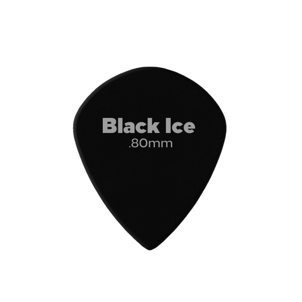 Planet Waves BLACK ICE Medium   Heavy Duralin Guitar Picks with Oversized Jazz Shape Surface Area (.80mm, 1.10mm) (10-Piece) | 3DBK4-100 X10, 3DBK6-100 X10 Online Sale