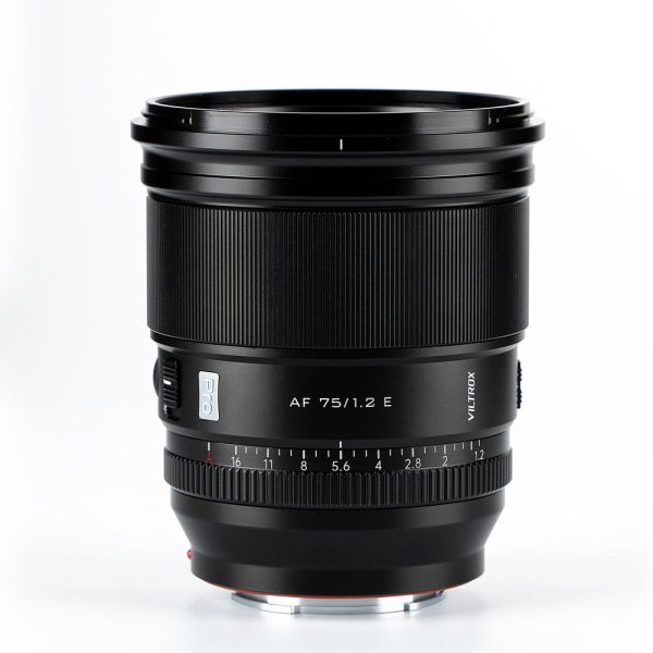 Viltrox AF 75mm f 1.2 E Telephoto Prime Lens with APS-C Format, STM Autofocus Motor and AF MF Switch for Sony E-Mount Mirrorless Cameras on Sale