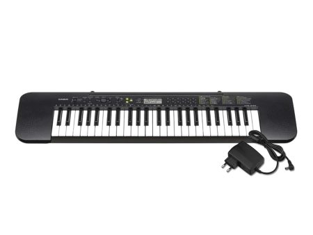 Casio CTK-240-FA 49 Keys Portable Digital Piano Keyboard with Adapter, Built-in Songs, Tones, Rhythms, and Auto-Accompaniment (Black) Supply