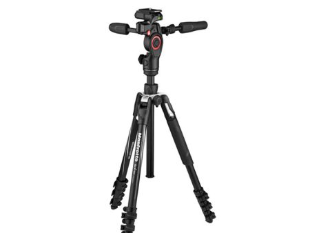 Manfrotto Befree Live Advanced 3-Section Quick Set up Tripod and 3-Way Fluid Head with 2kg Load Capacity & Rubberized Grips for Photography | MKBFRLA4BK-3W Cheap