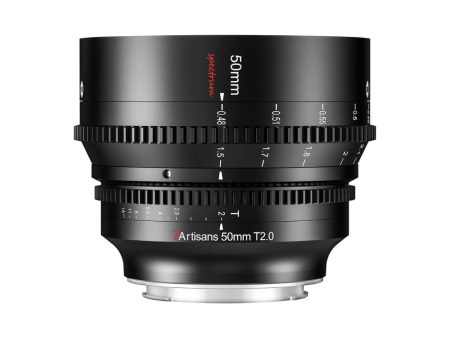 7Artisans Spectrum 50mm T2.0 Full Frame MF Manual Focus Prime Cine Lens with Cinema Grade 0.8 MOD Focus and Iris Gears for Leica L Mount Mirrorless Cameras Online now