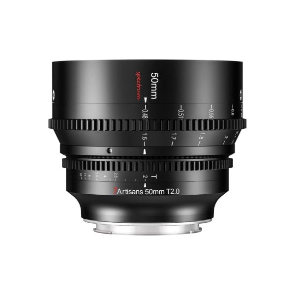 7Artisans Spectrum 50mm T2.0 Full Frame MF Manual Focus Prime Cine Lens with Cinema Grade 0.8 MOD Focus and Iris Gears for Leica L Mount Mirrorless Cameras Online now