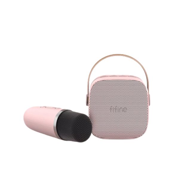 Fifine E1 Mini Handheld Karaoke Condenser Microphone and Speakers with Bluetooth 5.0, 5Hours Playtime Multiple Audio Input Modes for Music, Recording, Gaming, Podcasting, (Pink, White) Online now