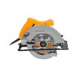 INGCO CS185382 1400W Electric Circular Saw with 4800rpm, 185mm Blade, 1 Set Extra Carbon Brushes, Adjustable Cutting Depth and Bevel Cutting, and Lock-on Switch Cheap