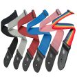 [CLEARANCE] Planet Waves 39  x 69  Polypropylene 2  Guitar Strap with Strong and Secure Leather Ends (Black, Red, Blue, Silver) | PWS Discount