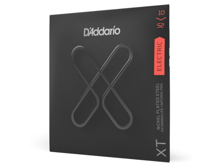 D Addario XT Light Top Heavy Bottom Coated Electric Guitar String Set with Nickel Steel Core for Deeper Low End and Balanced Tones (.010-.052) | XTE1052 Online Sale