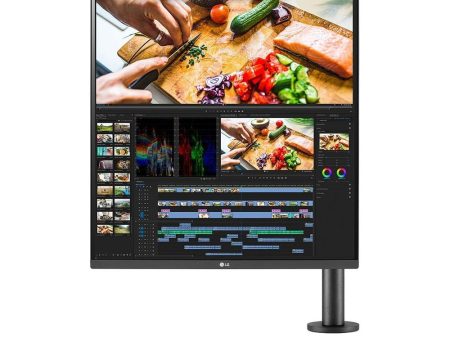 LG 28MQ780-B 27.6  Nano IPS 60Hz QHD HDR DualUp Monitor with Ergo Stand, HDMI DisplayPort USB-C, Ambient Light Sensor, Multi Device Support, Dynamic Action Sync, Black Stabilizer and On Screen Controls Hot on Sale