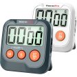 ThermoPro TM03 Digital Kitchen Timer with Large LCD Screen, Countdown Timer, Adjustable Volume Settings, Magnet and Mount Fashion