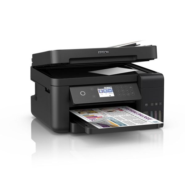 Epson EcoTank L6270 A4 Colored Wi-Fi Duplex All-in-One Ink Tank Borderless Printer with LCD Screen, Print, Scan, Copy with ADF, Spill-free Refilling, Epson Smart Panel, and Epson Heat-Free Technology For Cheap