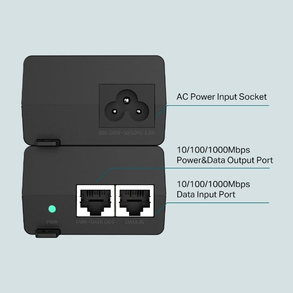 TP-Link TL-POE160S PoE+ Injector 10 100 1000Mbps Gigabit Ethernet Desktop & Wall Mounting Plug & Play with 100-240V AC Power Supply TP LINK TPLINK Online