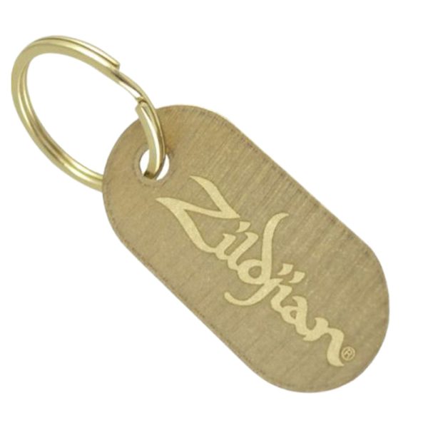 Zildjian Bronze Dog Tag Keychain with Laser-Etched logo for Drummers and Musicians | T3907 Online Sale