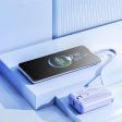 [CLEARANCE] Yoobao LK-PD20 10000mAh 22.5W Fast Charge Mini Power Bank with Built-In Type C & Lightning Charging Cable, USB-A & USB-C Port for Phone, Tablet, Camera, iPhone, Android Smartphone, etc. - White   Purple   Blue | Powerbank Online now