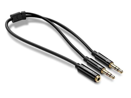 UGREEN Dual 3.5mm CTIA Male 3.5mm Female Gold-Plated Audio Headphone Splitter Cable for PC, Laptops (Black) | 20898 | Cheap