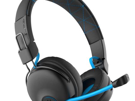 JLab Play Gaming Wireless Headset with 22+ Hrs Bluetooth 5 Playtime Build-In Retractable Boom Microphone, AUX Gaming Cord and Consoles Cheap