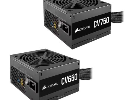 CORSAIR CV650 CV750 CV Series 650W   750W 80+ Bronze ATX PSU Power Supply with 120mm Fan, Over Current and Voltage Protection (Black) | CP-9020236-NA CP-9020237-NA Sale