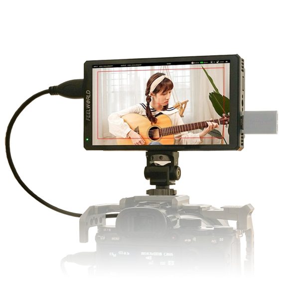 Feelworld CUT6 6  Screen Field On-Camera Monitor with Touchscreen Controls, 4K UHD HDMI and USB 2.0 Interface and Onboard Video Recorder for Professional Studio Videography Online Sale