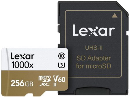 [CLEARANCE] Lexar 256GB 1000X MicroSDHC UHS-II, Upto 150MB s Read 90MB s Write C10 V60 U3 LSDMI256CB1000A Supply