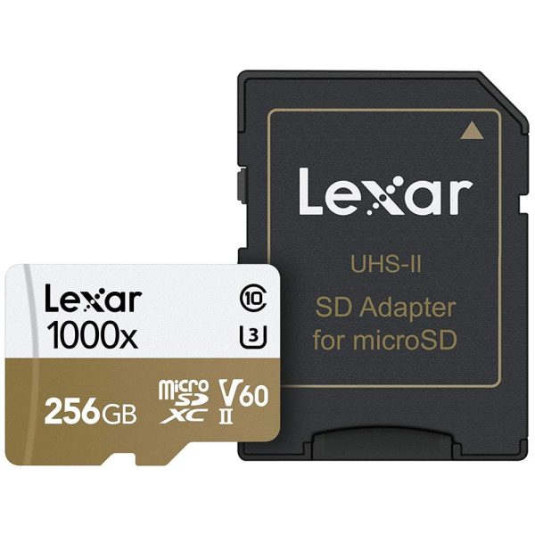 [CLEARANCE] Lexar 256GB 1000X MicroSDHC UHS-II, Upto 150MB s Read 90MB s Write C10 V60 U3 LSDMI256CB1000A Supply