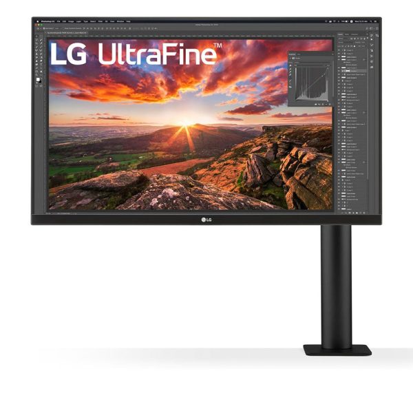 LG 27UN880-B 27  UltraFine IPS 60Hz 4K UHD Monitor with VESA Ergo Stand, HDMI DisplayPort USB-C, AMD Radeon FreeSync, Display HDR 400, Dynamic Action Sync, Black Stabilizer and Super Resolution+ on Sale