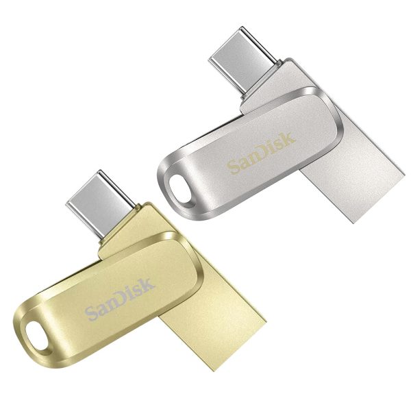 SanDisk Ultra Dual Drive Luxe 32GB 64GB 128GB 256GB USB A 3.2 Gen 1 to Type-C OTG Flash Drive with 400MB s Read Speed and SanDisk Memory App Support | Silver, Gold Online Hot Sale