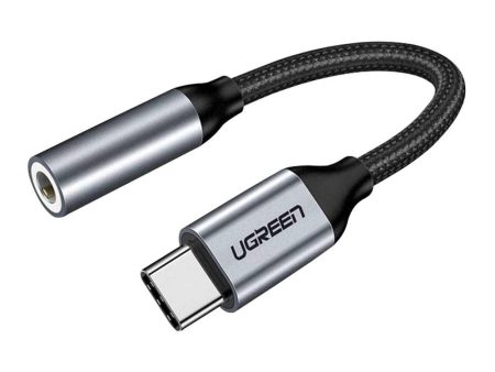 UGREEN USB-C Male to 3.5mm AUX Female Stereo Jack Cable Headphone Adapter with Nylon Braided Cord and Aluminum Shell | 80154 Online Sale