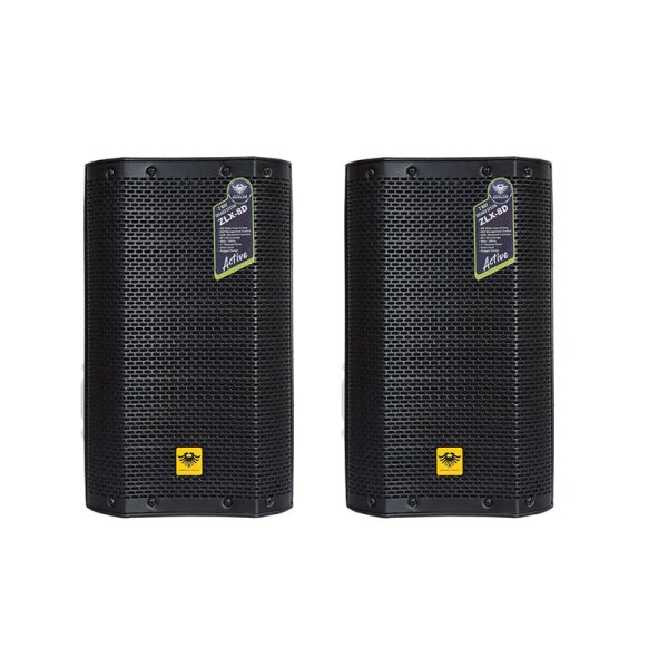 KEVLER ZLX-8D 8  250W 2-Way Full Range Active Loud Speaker with LCD Display and Class D Amplifier, Built-In USB Port and Bluetooth Function, Mic Line   Guitar, RCA and XLR Line I O and DSP Preset Modes | ZLX-8D Hot on Sale