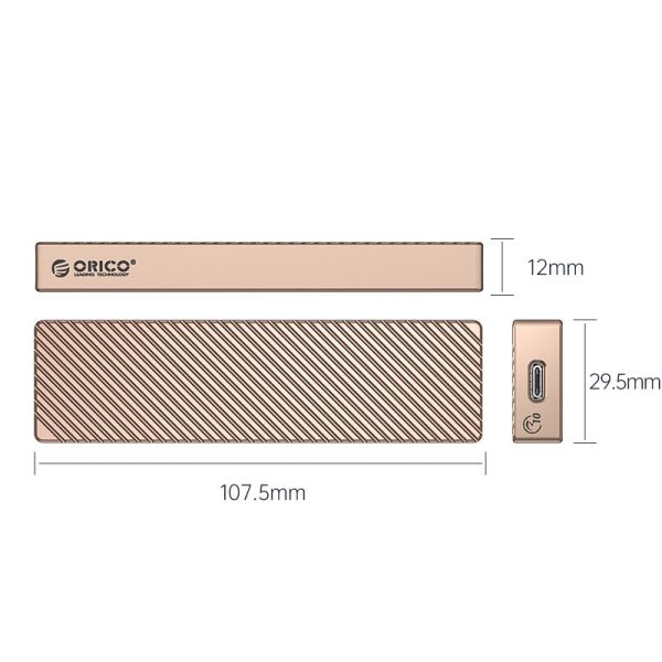 [CLEARANCE] ORICO M211C3 SATA to USB 3.2 Gen2 Dual Protocol M.2 SSD Enclosure with Built-in Aluminum Alloy Heatsink, 2-in-1 USB-C to C A Data Cable, 6Gbps Fast Data Transmission Rate, 4TB Max. Supported Capacity for Windows, macOS, Linux, Android Fashion