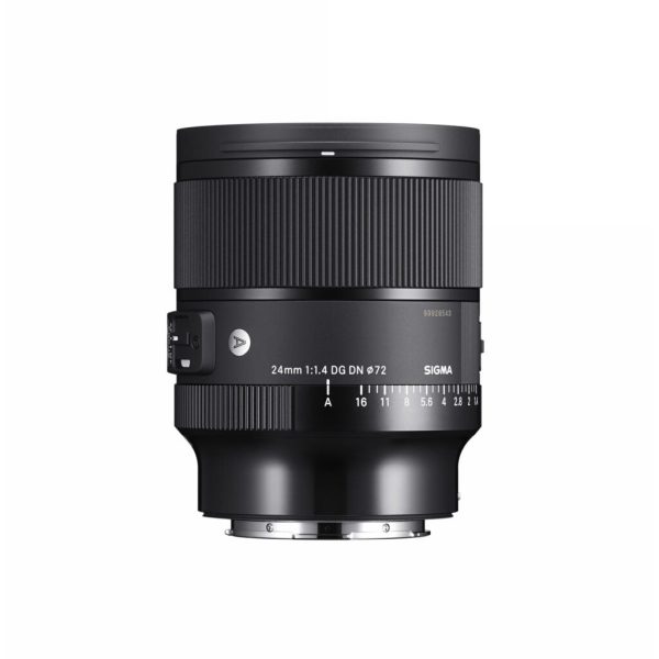 Sigma 24mm F1.4 DG DN Art Lens for Sony E-Mount Mirrorless Cameras Full Frame Format with 72mm Front Filter Thread, Two FLD Elements & One SLD Elements, Four Aspherical Elements, and STM Autofocus Motor for Professional Photography For Discount