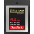 SanDisk Extreme PRO 16GB 128GB 256GB CFExpress Type B XQD Memory Card with RAW 4K Video Capture and RescuePRO Deluxe Support on Sale