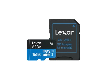 Lexar 16GB High Performance SDXC V30 633x U1 UHS-1 Class 10 Micro SD Card with 95Mb 20Mb s Read and Write Speed and SD Card Adapter Online Hot Sale