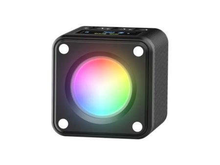 Ulanzi L2 RGB   Bi-Color COB Magnetic Mini Cube Video Light 800mAh with OLED Display, 1 4 -20 Screw Mount, Dual Cold Shoe for Vlog Vlogging Content Creation Supply