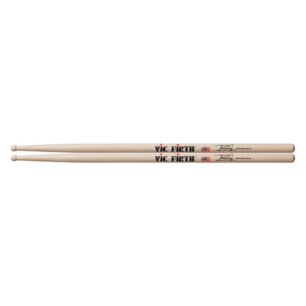 Vic Firth STR2 Tony Royster Jr. Signature Hickory Tear Drop Tip Drumsticks with Long Taper for Drums and Cymbals For Discount