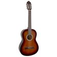 Valencia 400 Series Classical Full Size Acoustic Guitar with Satin Finish, 6-String Nylon, 19 Frets for Student Musicians, Beginner Players (Vintage Natural, Classic Sunburst) | VC404, VC404CSB Supply