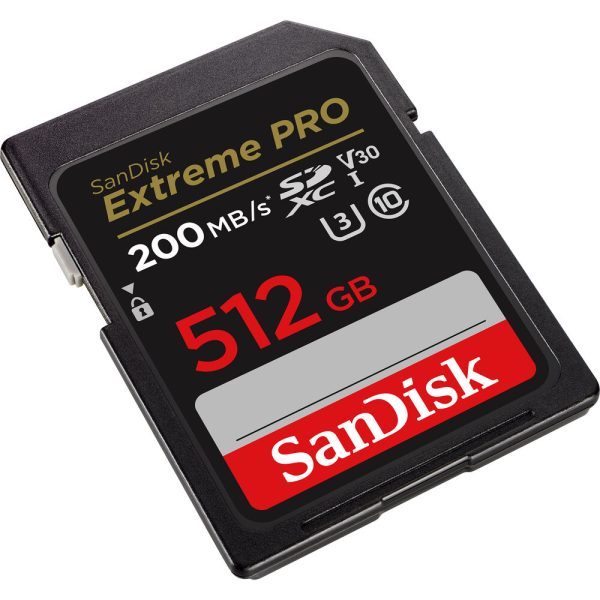 SanDisk Extreme Pro SD Card 512GB UHS-I SDXC Class 10, 200MB s Read Speed V30 | Model - SDSDXXY-512G-GN4IN Discount