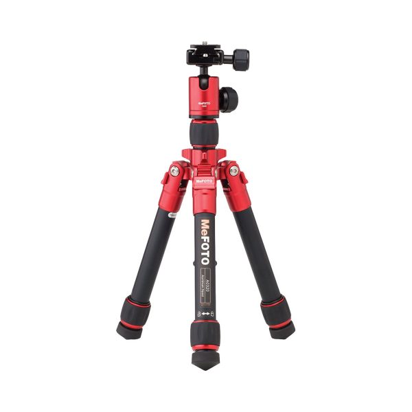 [CLEARANCE] MeFOTO Daytrip Travel Aluminum Tripod with Mini Arca Ball Head, 4kg Load Capacity, Reverse Folding Function (Available in Black, Blue, Green, Orange, Purple, Red, Titanium) Discount