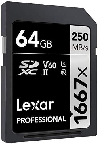 Lexar Professional High Speed 1667x UHS-II 64GB SDXC Card LSD64GCB1667 Discount