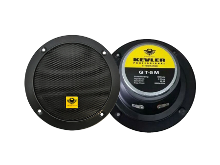 KEVLER GT-5M 150W Speaker Driver with 5  Cone Midrange, 8 Ohms Impedance, 96dB Sensitivity and 600Hz-8KHz Frequency Response Online Hot Sale