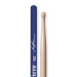 Vic Firth SHAR2 Gavin Harrison Signature Royal Blue Lacquer Hickory Blended Tip Drumsticks with Medium Taper for Drums and Cymbals Supply