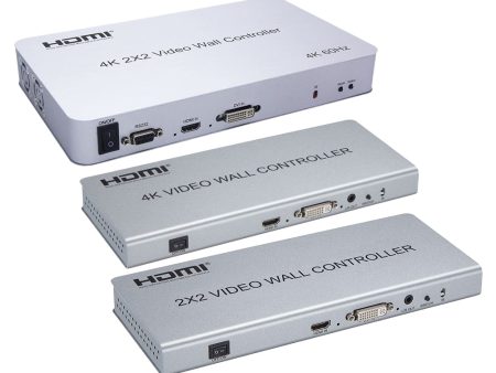 [CLEARANCE] ArgoX 4K HDMI 2x2 HD TV Video Wall Controller Multi Screen Splicer Processor with HDMI DVI Input, 4 HDMI Output, 3.5mm Audio, Support HDMI1.4, HDCP1.4, and Support RS232 Control | HDVW2X2-N HDVW2X2 HDVW02 For Discount