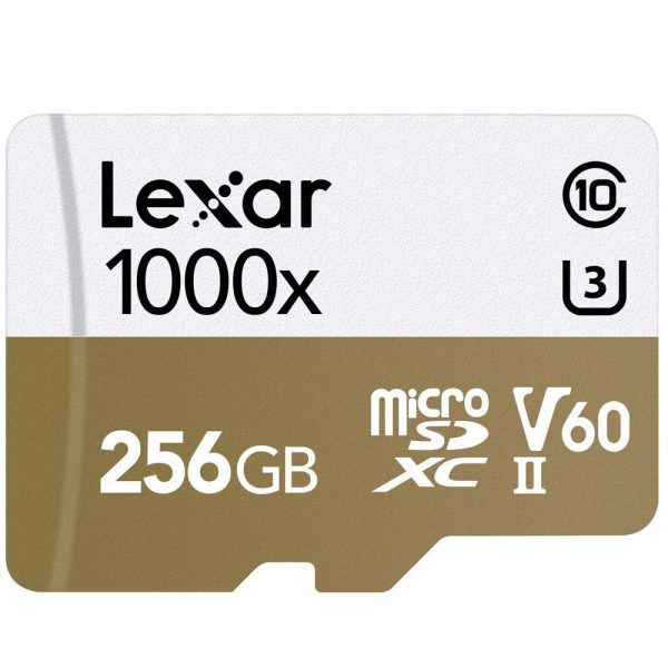 [CLEARANCE] Lexar 256GB 1000X MicroSDHC UHS-II, Upto 150MB s Read 90MB s Write C10 V60 U3 LSDMI256CB1000A Supply