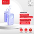 Yoobao LQ20 20000mAh 22.5W Fast Charge Digital Display Power Bank with Built-In Type C & Lightning Charging Cable, USB-A & USB-C PD Port for Phone, Tablet, Camera, iPhone, Android Smartphone, etc. - Black   Purple   Blue | Powerbank Online Sale