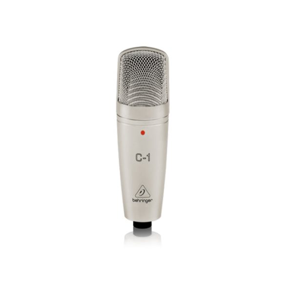 Behringer C-1 Medium-Diaphragm Studio Condenser Microphone with Cardioid Polar Pattern, Swivel Stand Mount Included, Ultra-Low Noise Transformerless FET Input, 3-Pin XLR Connector, 40Hz to 20kHz Frequency Response For Discount