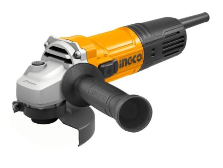 INGCO 900W Electric Angle Grinder with 240V, 12000rpm, 4  Disc Diameter, M10 Spindle Thread, and Auxiliary Handle for Wood, Metal, and Concrete | AG900283 Fashion