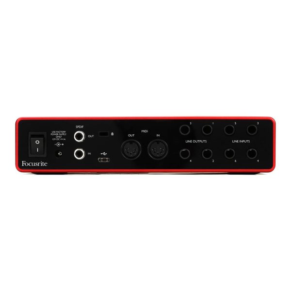 Focusrite Scarlett 8i6 3rd Gen USB Type-C Audio Interface with 2 Mic Instrument Inputs, 24-bit 192kHz Resolution, Switchable Air Mode Online